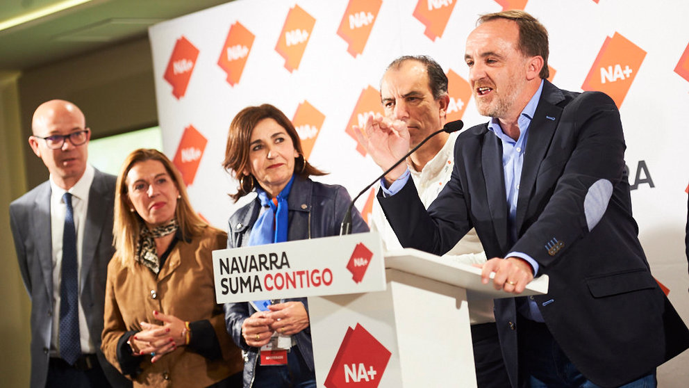 Navarra Suma en la noche electoral. PABLO LASAOSA 10
