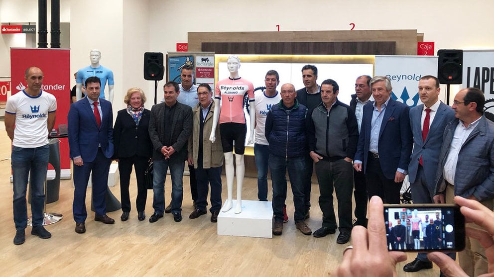 Presentación de la carrera ciclista &#34;La Peluso&#34; en Pamplona.