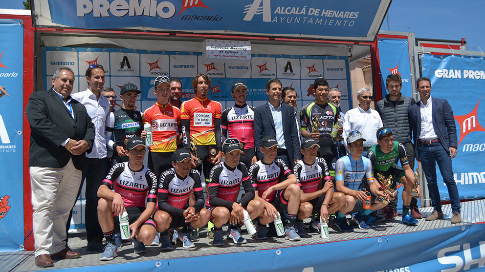 Ganadores de la Copa de España de ciclismo en Alcalá de Henares. Cedida.