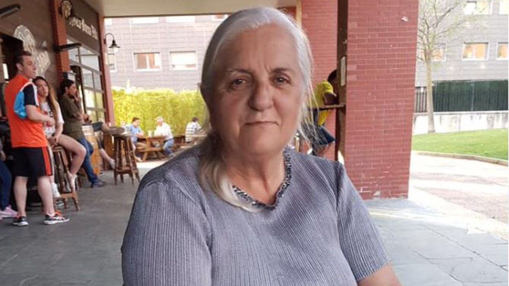Imagen difundida para solicitar colaboración ciudadana en el búsqueda de Gumersinda, la mujer de 74 años que desaoareció el pasado lunes en el barrio pamplonés de San Jorge POLICÍA FORAL