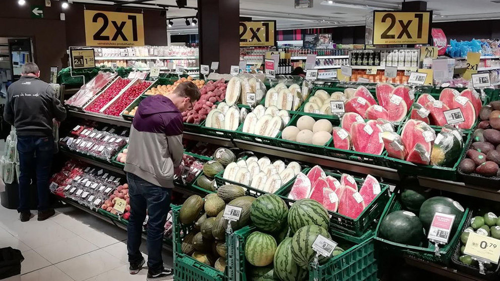 Interior del supermercado Eroski situado en Berriozar EROSKI