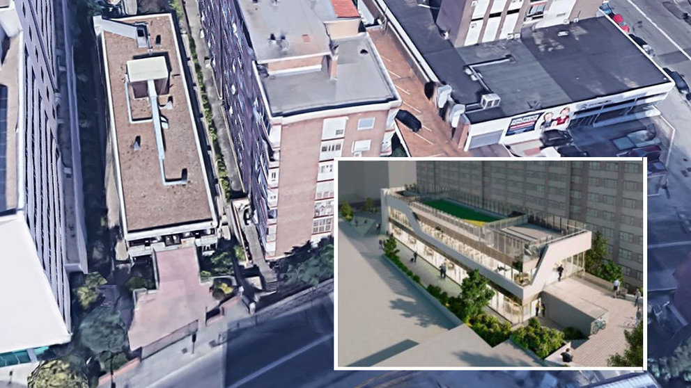 Imagen del nuevo complejo de oficinas proyectado por la compañía navarra ACR Grupo para remodelar un antiguo centro médico ubicado en el número 135 del Paseo de La Habana, en Madrid Foto ACR ARCHIVO1
