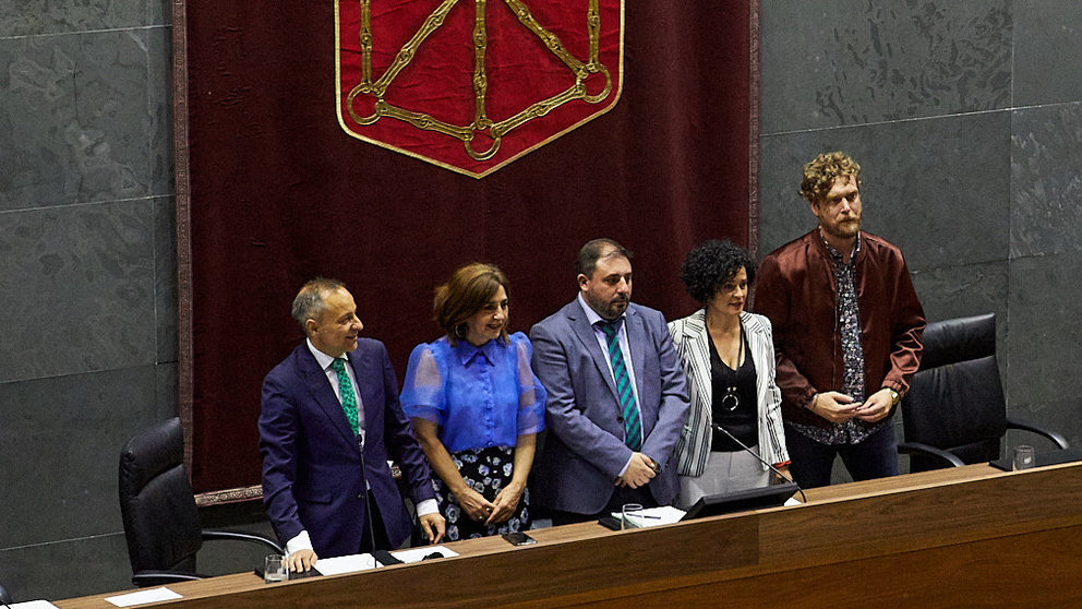 Comienzo de la X Legislatura del Parlamento de Navarra con su sesión constitutiva y la elección de la presidencia y la Mesa de la cámara. IÑIGO ALZUGARAY