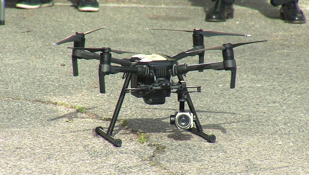 Imagen de archivo de uno de los drones que la policia utiliza para la operacion salida de agosto