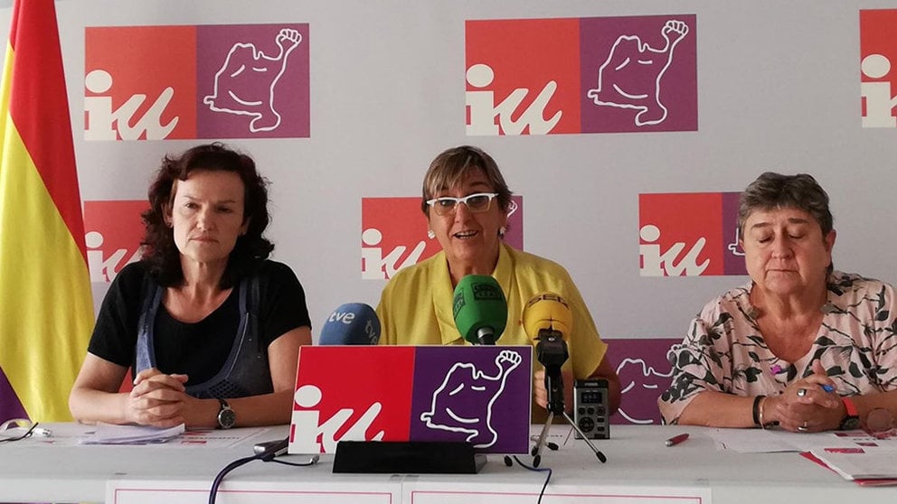 Marisa de Simón durante una rueda de prensa de Izquierda-Ezkerra EUROPA PRESS