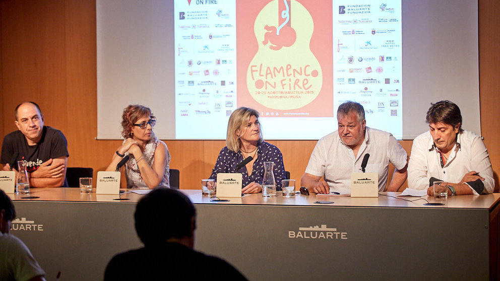 Balance de la sexta edición del Flamenco On Fire con la presencia de Miguel Morán, Juan Casero, Rebeca Esnaola, María García Barberena y Ricardo Hernández. IÑIGO ALZUGARAY