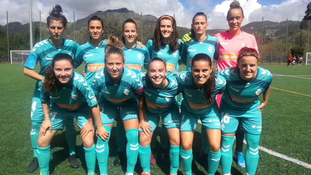 Equipo titular de Osasuna femenino ante el Eibar. @CAOsasuna.