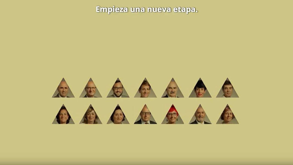 Imagen del vídeo del nuevo Gobierno de Navarra YOUTUBE