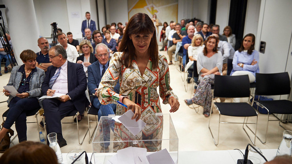 Asamblea General de la Mancomunidad de la Comarca de Pamplona para elegir la Presidencia. MIGUEL OSÉS