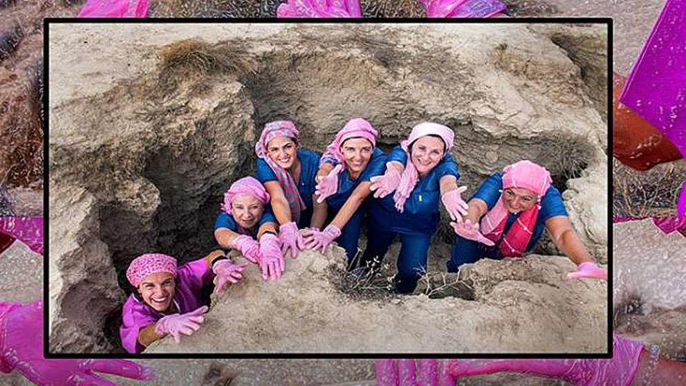 Las seis trabajadoras del Complejo Hospitalario de Navarra que participan en un concurso de fotografía europeo para obtener un premio para la investigación del cáncer de mama CEDIDA