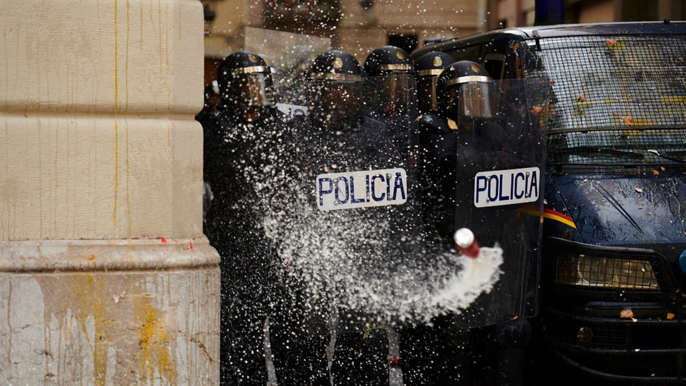 Quinto día consecutivo de protestas en Barcelona en reacción a la sentencia del Procés- PABLO LASAOSA