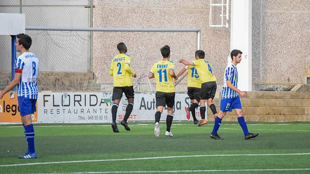 Partido de fútbol Izarra - Real Unión en Estella. Foto web Real Unión.