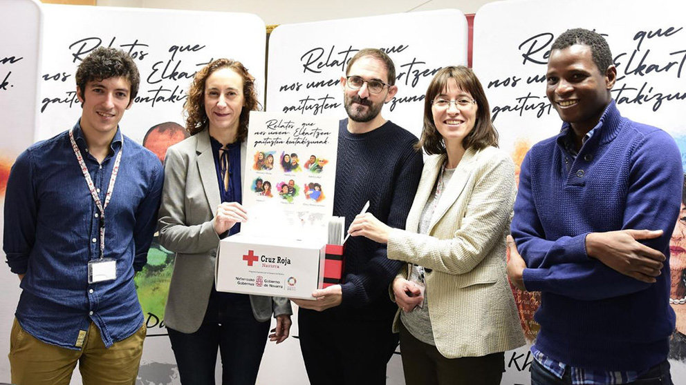 Presentación de la campaña de Cruz Roja Navarra para sensibilizar sobre la acogida de refugiados  CRUZ ROJA