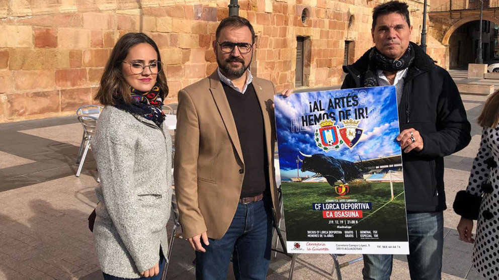 Presentación del cartel oficial del partido Lorca Deportiva - Osasuna