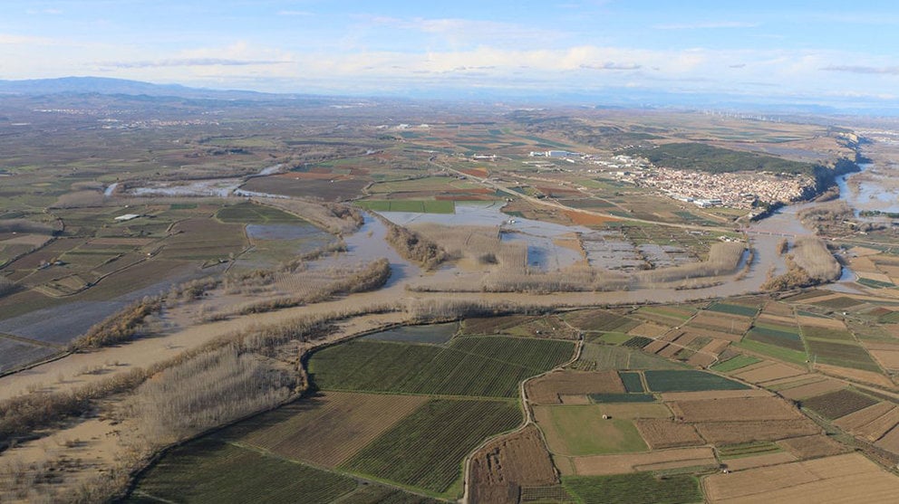 Imágenes aéreas tomadas del curso del Arga y del Ebro en la Ribera GOBIERNO DE NAVARRA