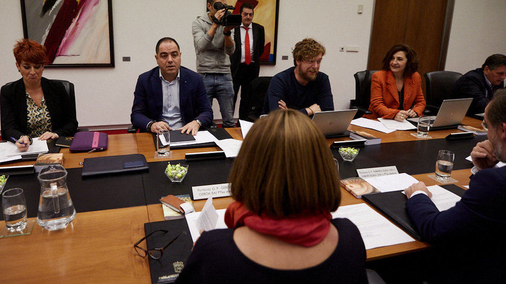 Reunión semanal de la Mesa y Junta del Parlamento de Navarra. IÑIGO ALZUGARAY