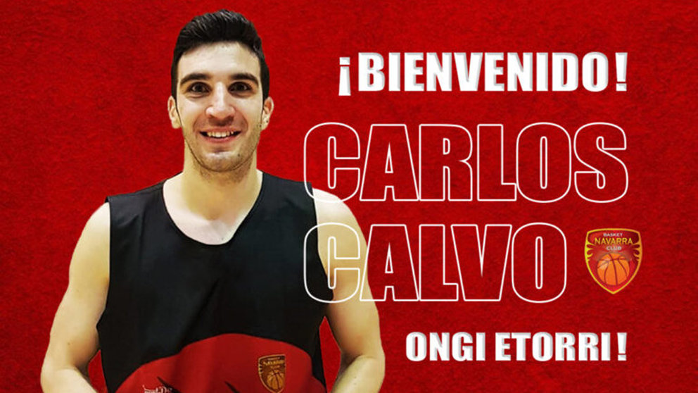 Carlos Calvo es nuevo jugador del Basket Navarra. Cedida.