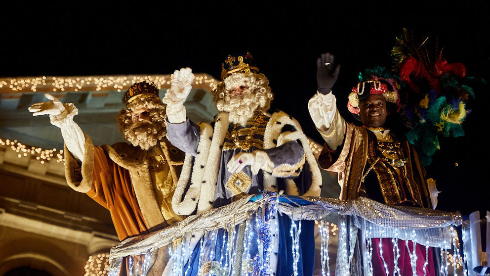 Cabalgata de los Reyes Magos en Pamplona. IÑIGO ALZUGARAY