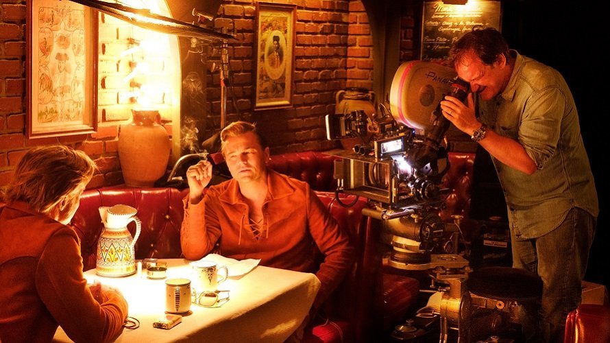 DiCaprio, Pitt y Tarantino rodando una escena situada en Málaga