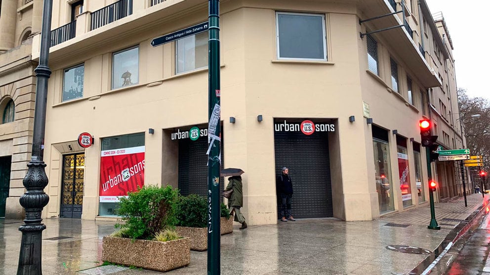 La nueva tienda de Urban sons en la avenida Carlos III, número 5. NAVARRACOM