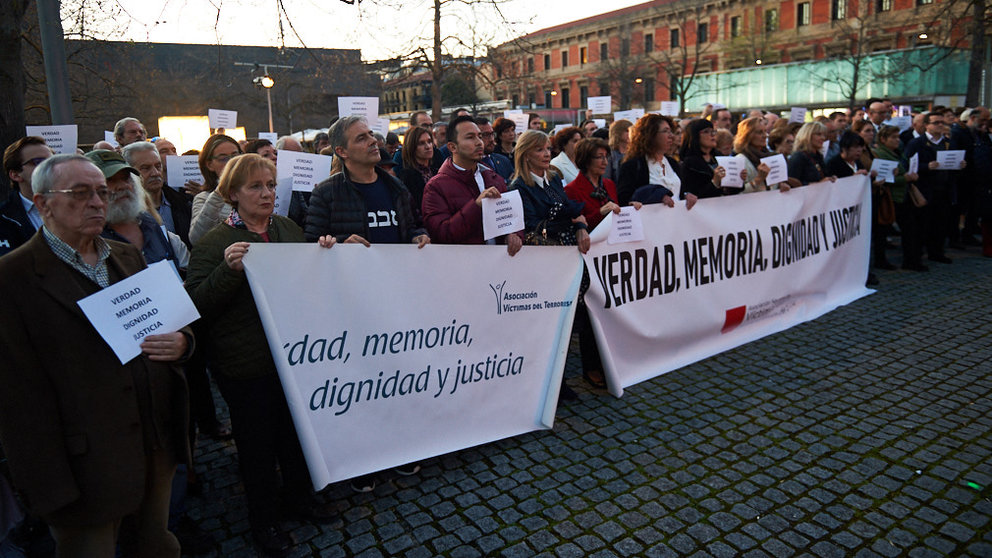 La Fundación Tomás Caballero, Anvite y la AVT realizan un acto de homenaje a las víctimas del terrotismo. MIGUEL OSÉS