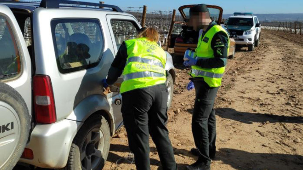 La Guardia Civil detiene al autor de robos de gasóleo en zonas agricolas de la Merindad de Estella. GUARDIA CIVIL