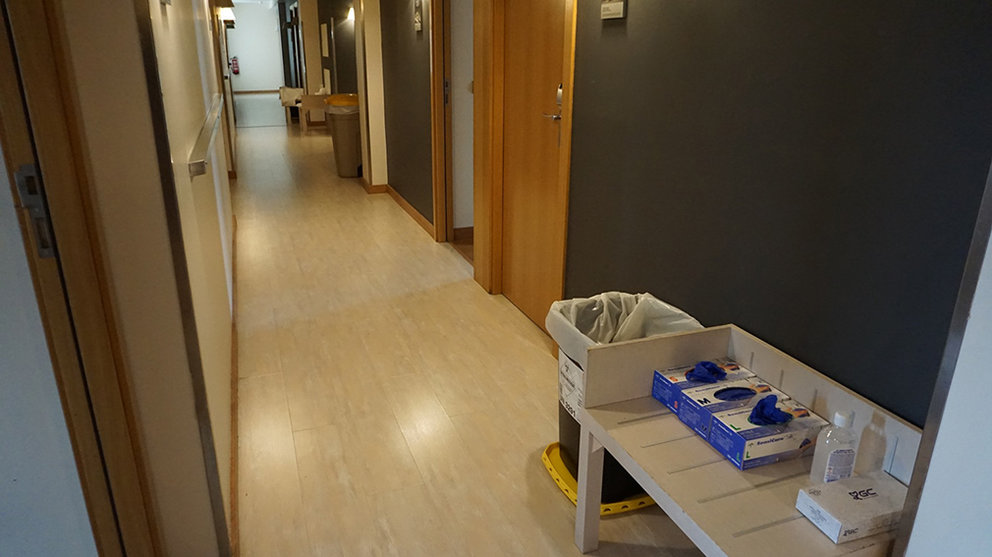 Instalaciones del hotel BED4U de Tudela adaptadas para pacientes de coronavirus. GOBIERNO DE NAVARRA