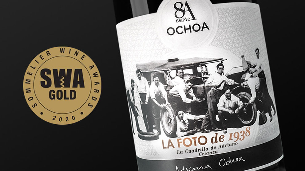 &#34;La foto de 1938&#34; es el vino de Bodegas Ochoa que ha sido premiado. Cedida.