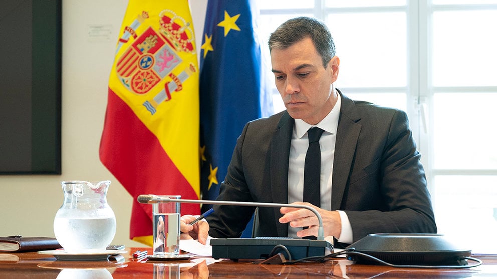 El presidente del Gobierno, Pedro Sánchez, se reúne con los presidentes autonómicos por videconferencia, en Madrid (España) a 31 de mayo de 2020.

31 MAYO 2020;POLÍTICA;GOBIERNO;SANIDAD;CORONAVIRUS;COVID-19;PANDEMIA;EPIDEMIA

31/5/2020