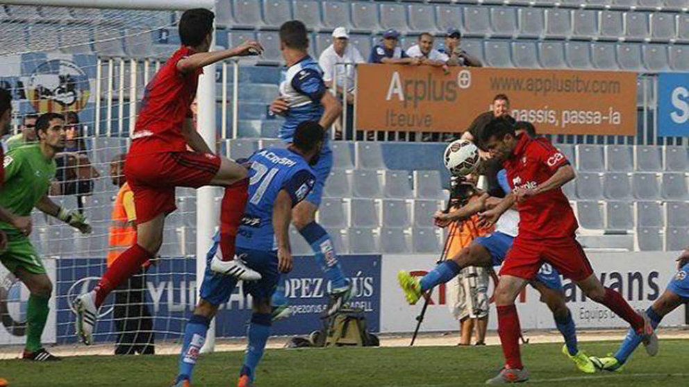 Gol de Javier Flaño en Sabadell que evitó el descenso a Segunda B. CA Osasuna.