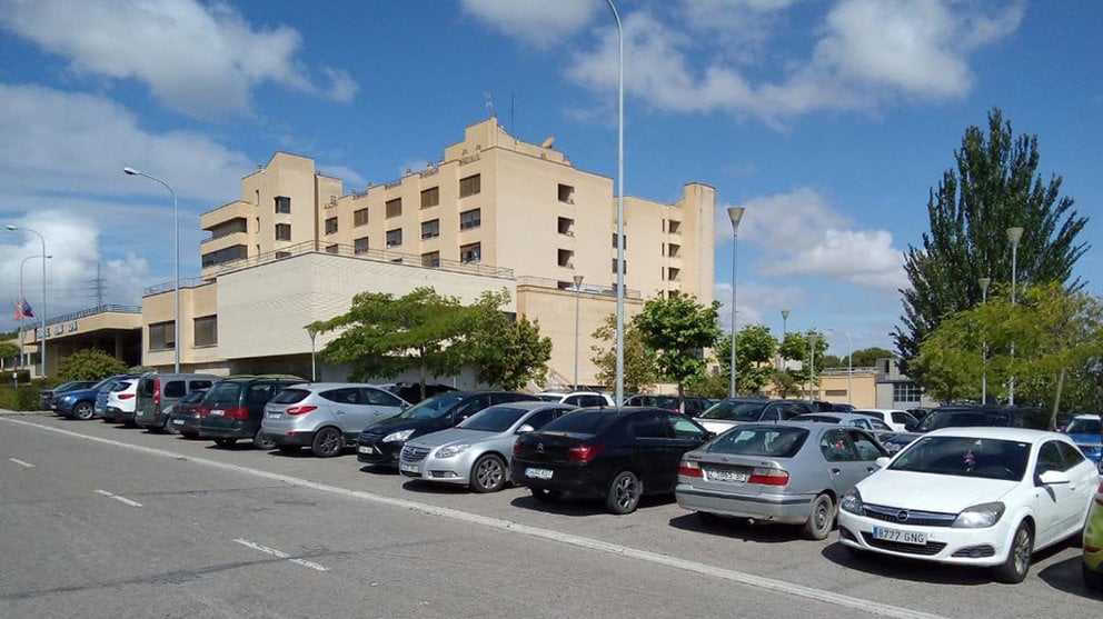 Zona de aparcamiento junto al Hospital Reina Sofía de Tudela. Gobierno de Navarra.