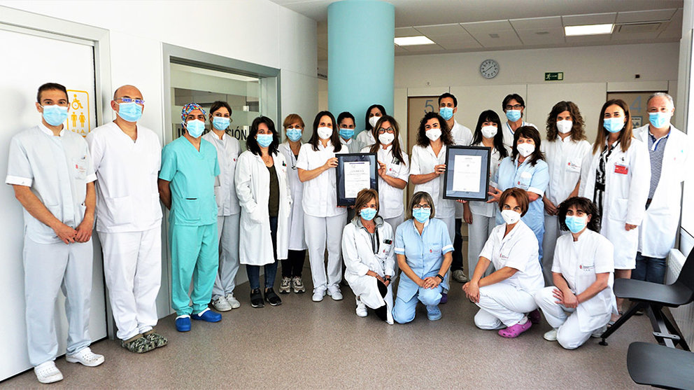 Equipo de profesionales sanitarios de la sección de Radiología del hospital Reina Sofía de Tudela. GOBIERNO DE NAVARRA