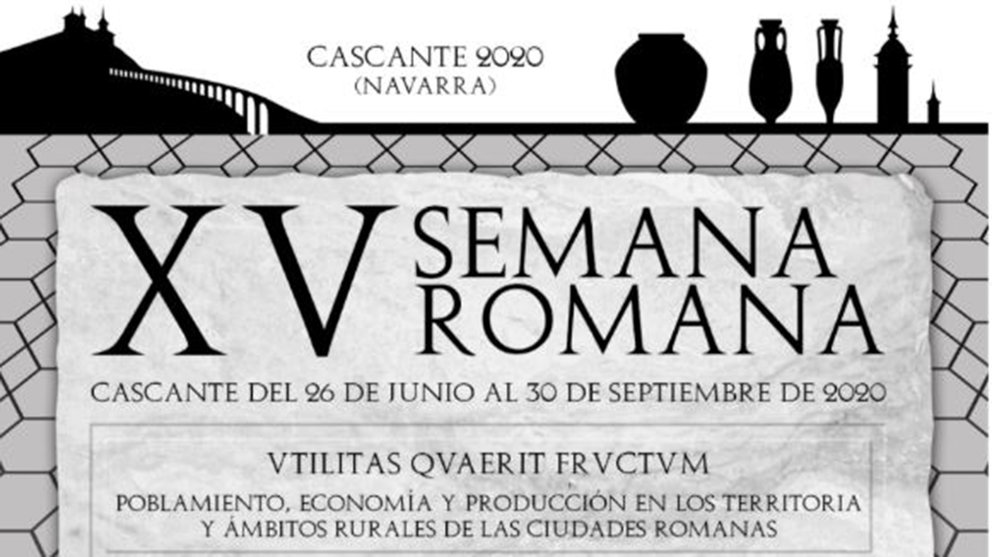 Cartel de la semana romana que se organiza en Cascante. Cedida.