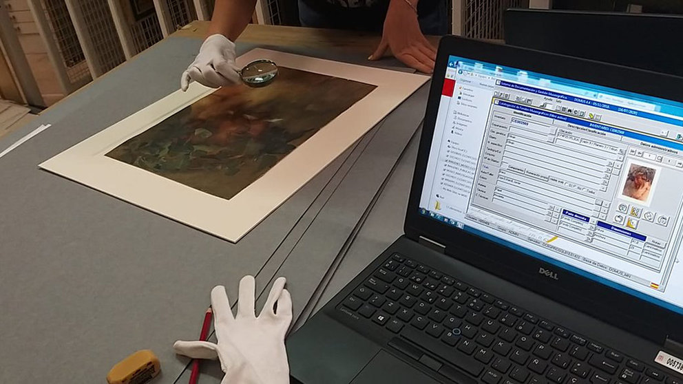 El Museo de Navarra continúa sus trabajos de digitalización de sus colecciones. GOBIERNO DE NAVARRA