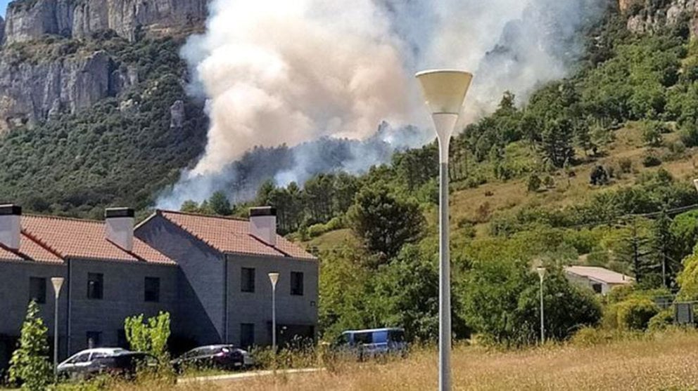 Incendio forestal en Echauri BOMBEROS FORESTALES DE NAVARRA