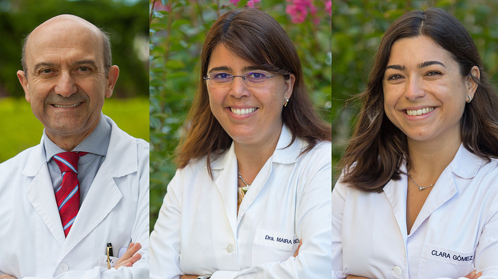 Los investigadores del departamento de Medicina Preventiva Miguel Ángel Martínez, Maira Bes y Clara Gómez-Donoso. CEDIDA