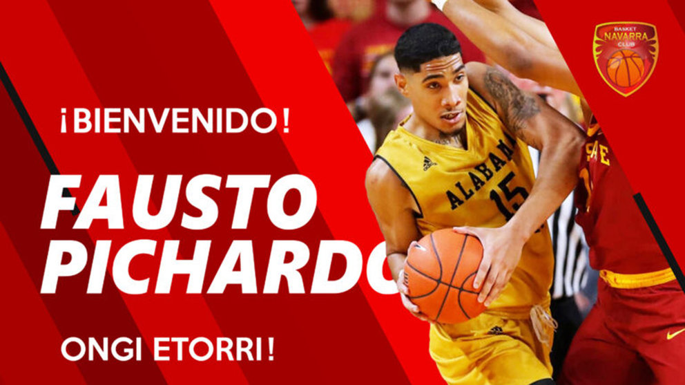 Fausto Pichardo es la novena incorporación del equipo Basket Navarra en la liga Leb Plata.