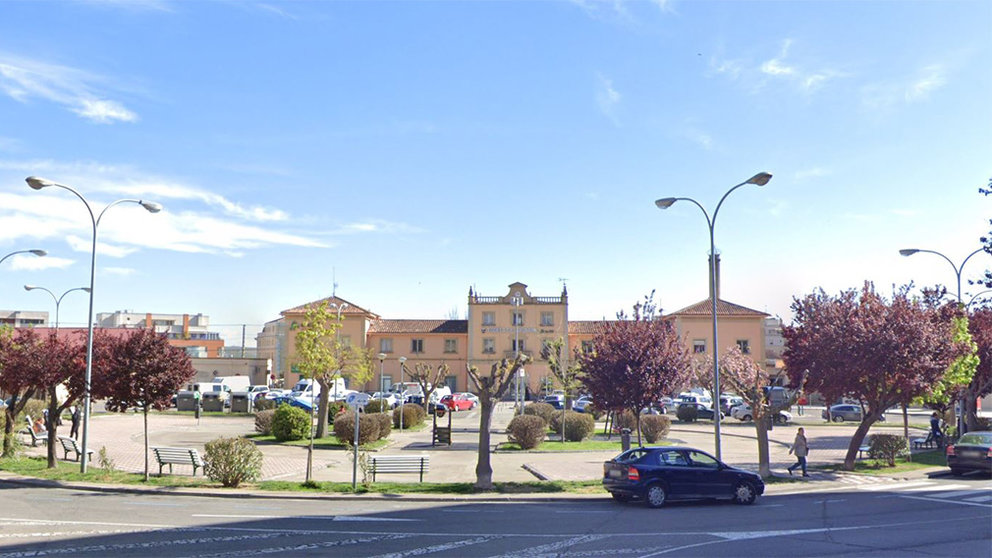 La plaza de la Estación de Tudela, donde se está registrando un aumento en los desordenes públicos GOOGLE MAPS
