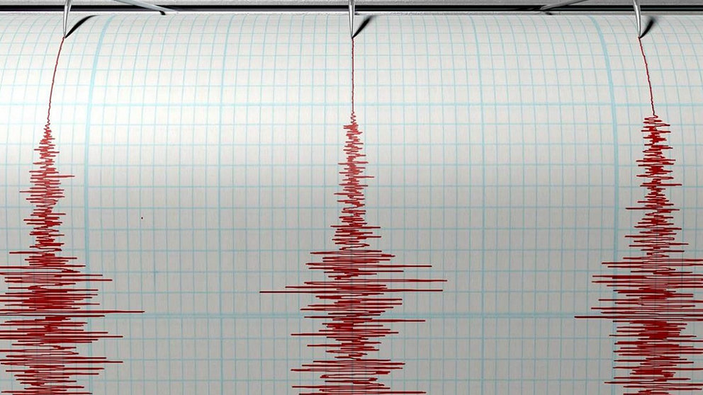 Un sismógrafo registra un temblor. ARCHIVO