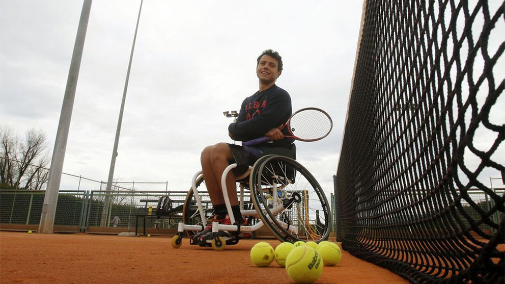 Cisco García es un jugador español de tenis en silla de ruedas. Efe.