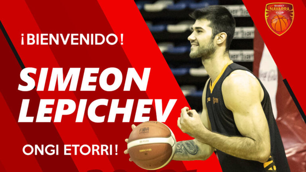 Simeon Lepichev,  nuevo fichaje del Basket Navarra. BASKET NAVARRA