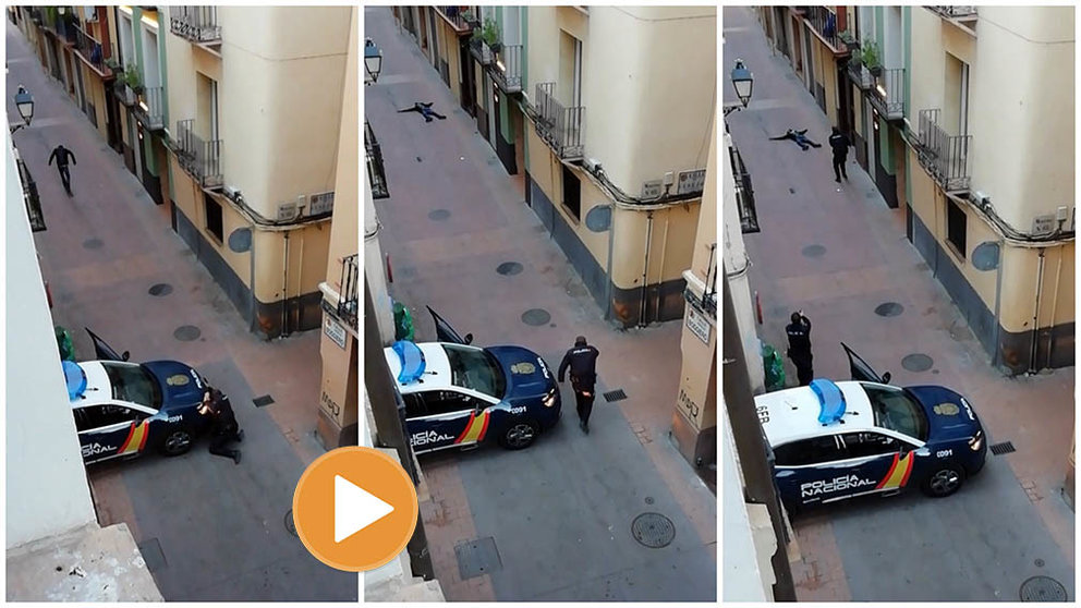 Enfrentamiento a tiros entre un hombre y la Policía en Zaragoza.