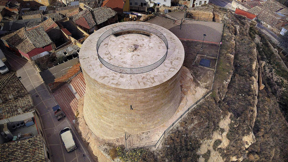 La torre de Ablitas recién restaurada. GOBIERNO DE NAVARRA