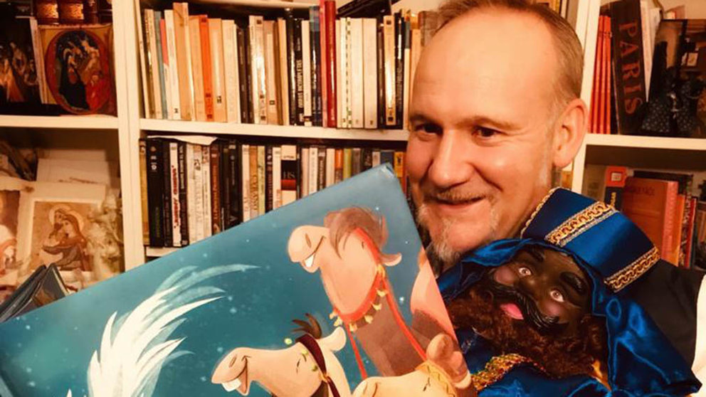 El pamplonés Hervé Alústiza con su nuevo libro infantil: "Y corrieron hacia Belén".