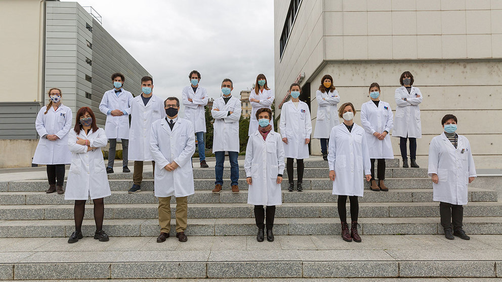 Equipo del Cima Universidad de Navarra encargados de investigar este cáncer de las vías biliares. CEDIDA