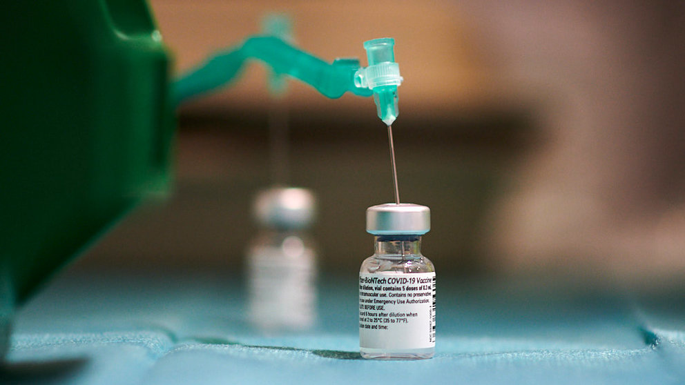 Imagen de la vacuna contra la COVID-19. PABLO LASAOSA