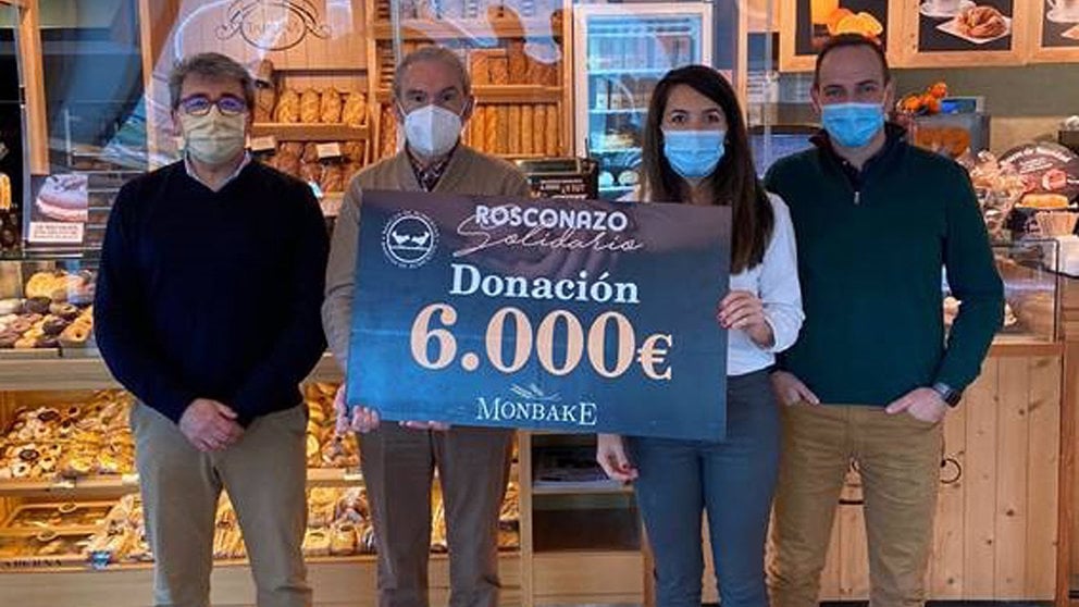 El Grupo Monbake dona 6.000 euros al Banco de Alimentos de Navarra. MONBAKE ESPAÑA EUROPA SOCIEDAD NAVARRA
MONBAKE