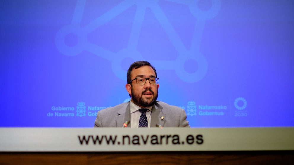 El vicepresidente primero del Gobierno de Navarra, Javier Remirez. MIGUEL OSÉS