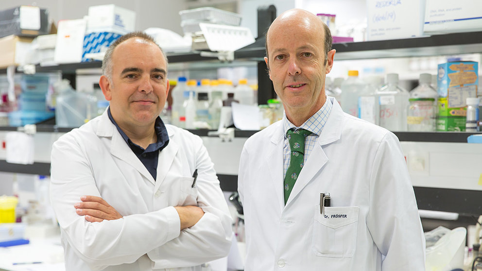 Drs. Xabier Agirre y Felipe Prosper, investigadorse Hemato-Oncología. CIMA UNIVERSIDAD DE NAVARRA