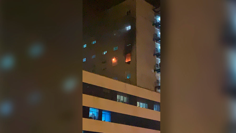 Incendio en la planta Covid de un hospital de Cádiz. EUROPA PRESS